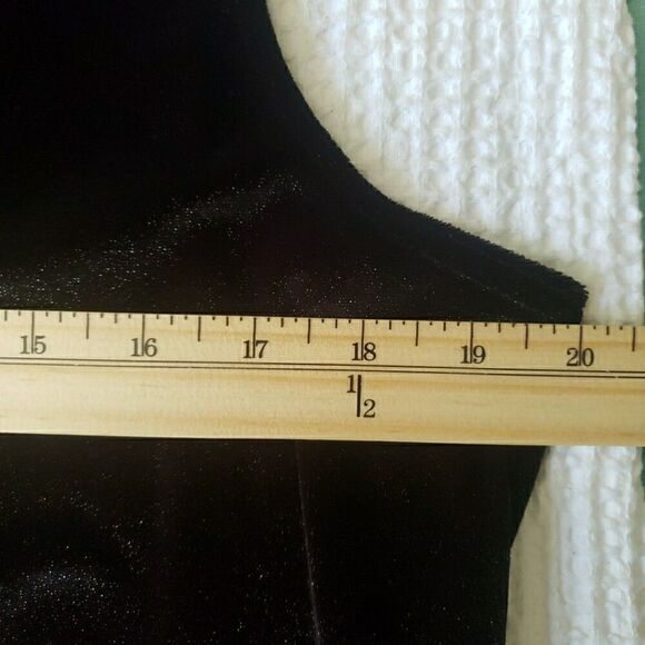 Vintage Studio Black Sparkle Sleeveless Tank Pull-on Made in USA Women's Size L - Picture 9 of 9